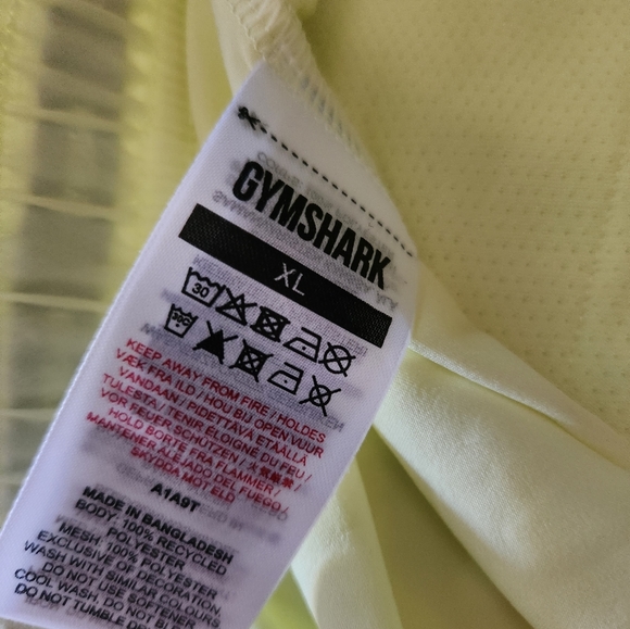 Gymshark Men's Swim Trunks XL Light Yellow w Drawstring NWT - Picture 6 of 6